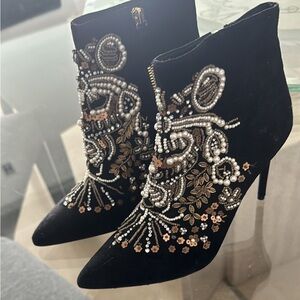 Alice + Olivia CHEB EMBELLISHED BOOTIE - SIZE 7